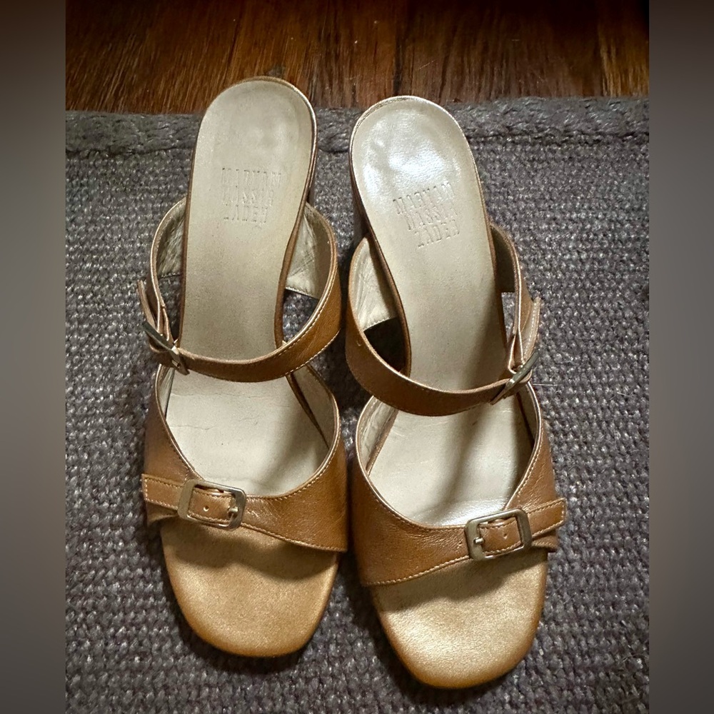 Maryam Nassir Zadeh Bronze Una Sandals